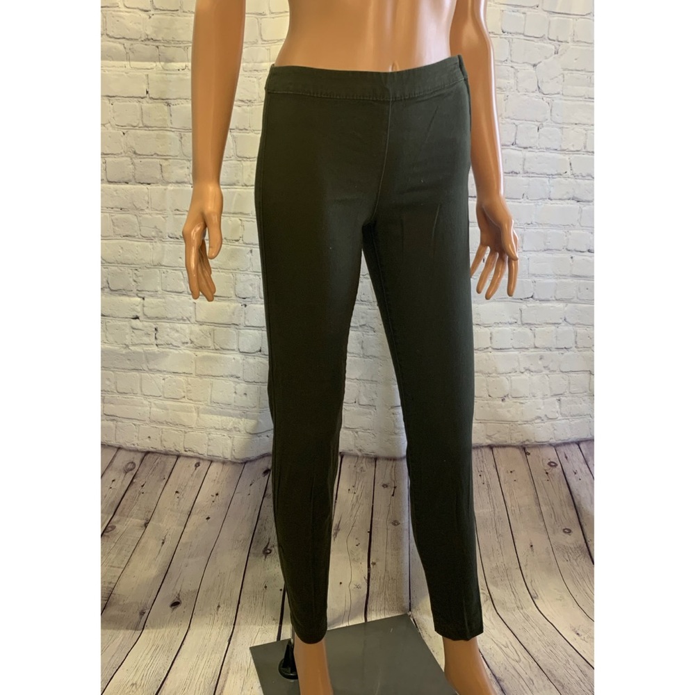 H & M Olive Green High Waist Jeggings w/Side Zipper size 4